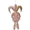 Clayre & Eef Decoratiehanger Elf Roze en Goud 20x8x37 cm