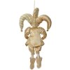 Clayre & Eef Decoratiehanger Elf Beige Goud 14x10x38 cm