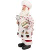 Clayre & Eef Kerstman Decoratie Wit Rood 15x10x28 cm