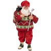Clayre & Eef Kerstman Decoratiefiguur Golf 15x10x28 cm Rot Grün