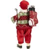 Clayre & Eef Kerstman Decoratiefiguur Golf 15x10x28 cm Rot Grün
