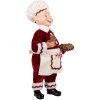 Clayre & Eef Kerstdecoratie Elf Rood Wit 15x10x28 cm