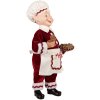 Clayre & Eef Kerstdecoratie Elf Rood Wit 30 cm
