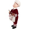 Clayre & Eef Kerstdecoratie Elf Rood Wit 30 cm