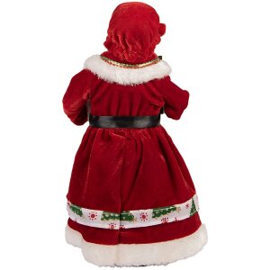 Clayre & Eef 66238 Decoratie Kerstvrouw 14x10x28 cm