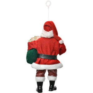 Clayre & Eef Kerstman Hangdecoratie 11x6x17 cm Rood Wit Groen