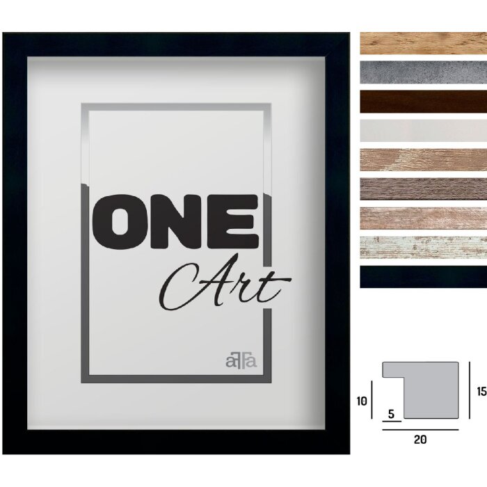 FramesFactory Hekla Fotolijst MDF Houtlook 10x15 tot 70x100 cm