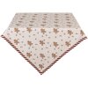 Clayre & Eef CGM01 Tafelkleed 100x100 cm Beige-Bruin