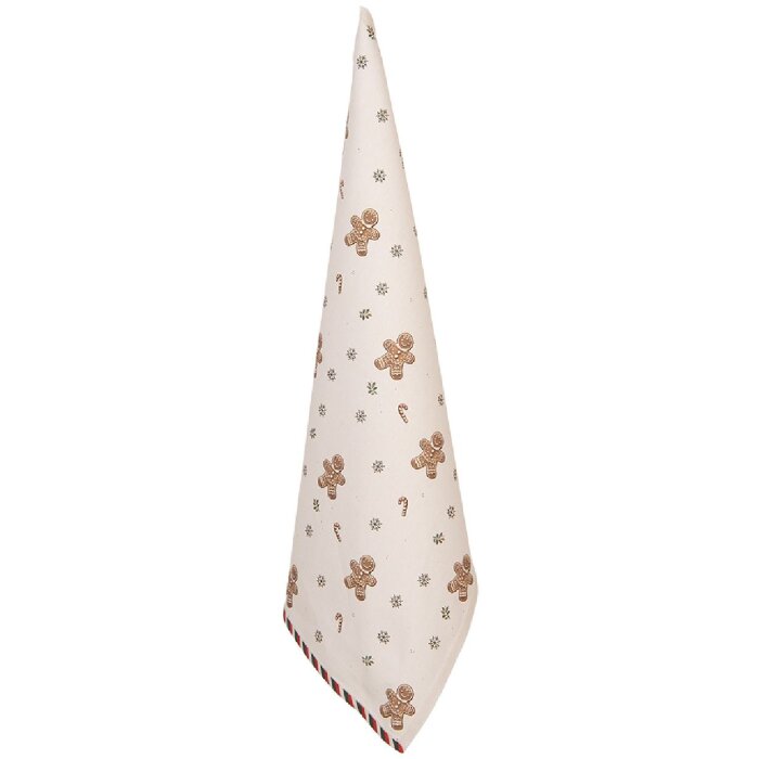 Clayre & Eef CGM42 Keukendoek 50x70 cm Beige-Bruin
