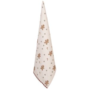 Clayre & Eef CGM42 Keukendoek 50x70 cm Beige-Bruin