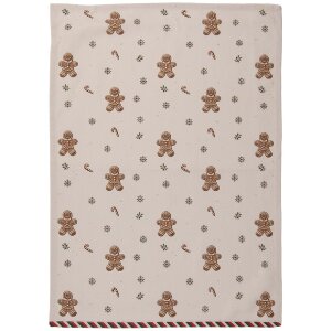 Clayre & Eef CGM42 Keukendoek 50x70 cm Beige-Bruin