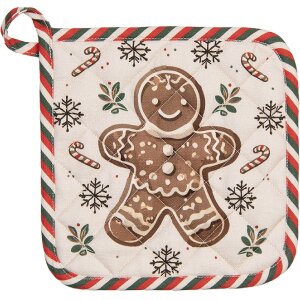 Clayre & Eef CGM45 Pannenlappen 20x20 cm Beige-Bruin