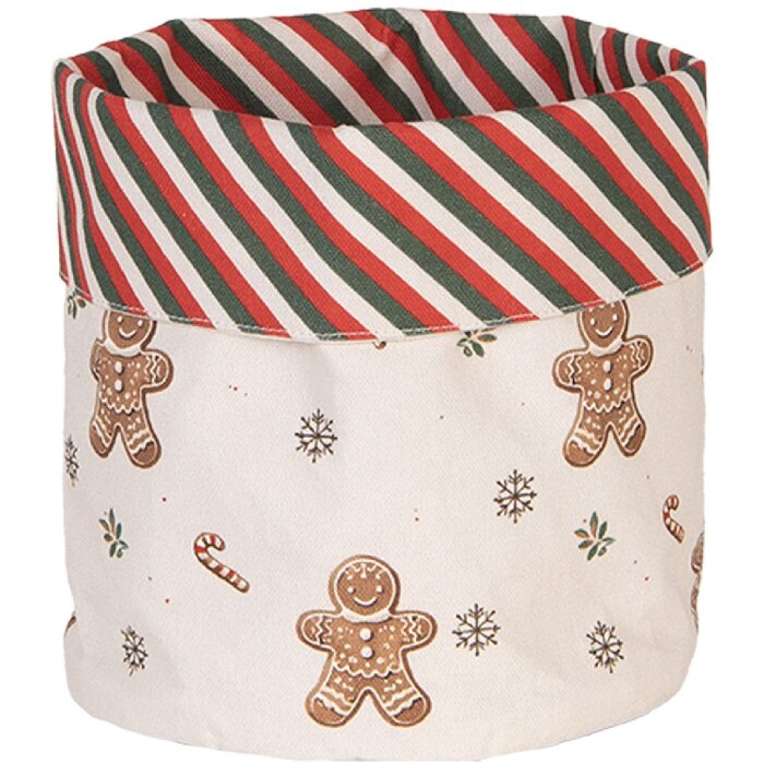 Clayre & Eef CGM50 Broodmand Ø 15x16 cm Beige Bruin