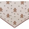 Clayre & Eef CGM65 Tafelloper 50x160 cm Beige Bruin