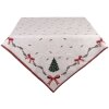 Clayre & Eef TCH01 Tafelkleed 100x100 cm Beige Groen Rood