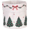 Clayre & Eef TCH50 Broodmand Ø 15x16 cm Beige Groen Rood