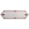 Clayre & Eef TCH65 Tafelkleed 50x160 cm Beige, Groen, Rood