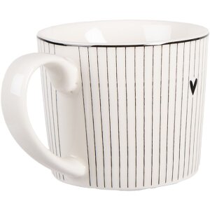 Clayre & Eef 6CEMU0180 Beker 12x8x7 cm 275 ml Porselein