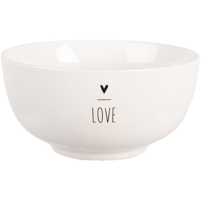 Clayre & Eef BHSBO0001 Schaal Ø 14x7 cm / 500 ml Porselein