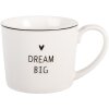 Clayre & Eef BHSMU0004 Bekker 12x8x7 cm 275 ml Wit Zwart