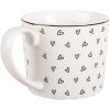 Clayre & Eef BHSMU0005 Beker 12x8x7 cm Wit en Zwart