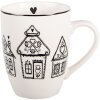 Clayre & Eef GBBMU Beker 12x8x10 cm Beige en Zwart