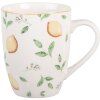 Clayre & Eef LELMU0001 Beker 12x8x10 cm / 350 ml Wit Geel