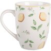Clayre & Eef LELMU0001 Beker 12x8x10 cm / 350 ml Wit Geel