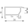 Effect Alu-fotolijst Profiel S3 Zwart & Zilver 13x13-70x100cm, Glasopties
