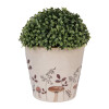 Clayre & Eef 6CELFJ0001XL Decoratieve bloempot Ø 21x20 cm Beige bruin