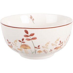 Clayre & Eef LFJBO Schaal Ø 14x7 cm beige-bruin