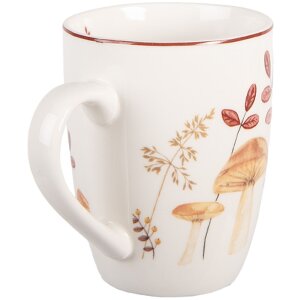 Clayre & Eef LFJMU Bekker 12x8x10 cm Beige en Bruin 350 ml