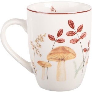 Clayre & Eef LFJMU Bekker 12x8x10 cm Beige en Bruin 350 ml