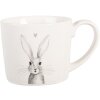Clayre & Eef RUBMU Beker 12x8x7 cm Wit en Grijs