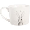 Clayre & Eef RUBMU Beker 12x8x7 cm Wit en Grijs
