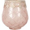 Clayre & Eef 6GL5221 Kandelaar Roségoud Ø 13 x 14 cm