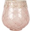 Clayre & Eef 6GL5221 Kandelaar Roségoud Ø 13 x 14 cm