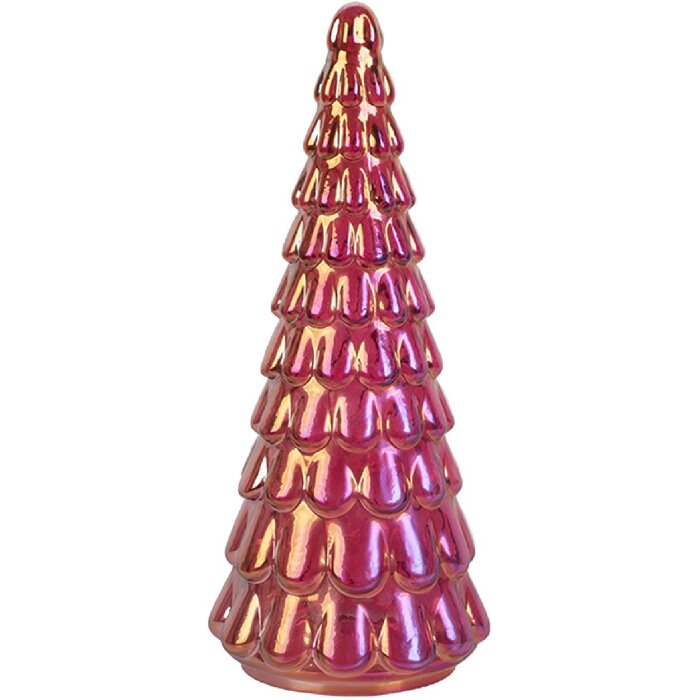 Clayre & Eef 6GL5328 Decoratieve Kerstboom Rosa Ø 11x26 cm