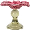 Clayre & Eef 6GL5338P Kandelaar Roze Groen Ø 14x11 cm