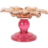 Clayre & Eef 6GL5339 Kandelaar Ø 14x9 cm Oranje Roze