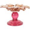 Clayre & Eef 6GL5339 Kandelaar Ø 14x9 cm Oranje Roze
