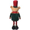 Clayre & Eef 50825 Decoratie Beer 25x15x58 cm Bruin en Rood