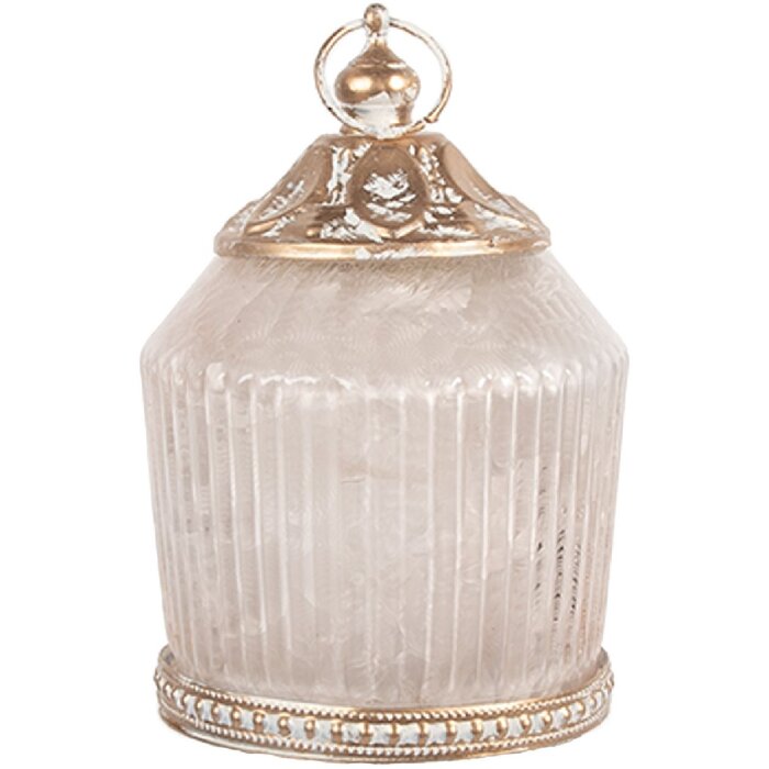 Clayre & Eef 6GL5216 LED Decoratie Ø 8x12 cm Roze