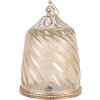 Clayre & Eef 6GL5217 Decoratie met LED Ø 9x14 cm / 2x AAA Beige