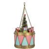 Clayre & Eef 6Y5866 Decoratie Trommel Roze Blauw Ø 17x25/37 cm