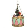 Clayre & Eef 6Y5867P Decoratieve Trommel Ø 21x34/43 cm Roze Groen