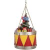 Clayre & Eef 6Y5867Y Decoratieve Trommel Ø 21x34/43 cm Geel Rood