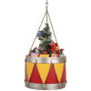 Clayre & Eef 6Y5867Y Decoratieve Trommel Ø 21x34/43 cm Geel Rood