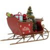 Clayre & Eef 6Y5868 Decoratie Sneeuwslede 17x8x12 cm Rot Goudkleurig