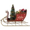 Clayre & Eef 6Y5870 Decoratieve Sleet 30x15x22 cm Rood Goudkleurig